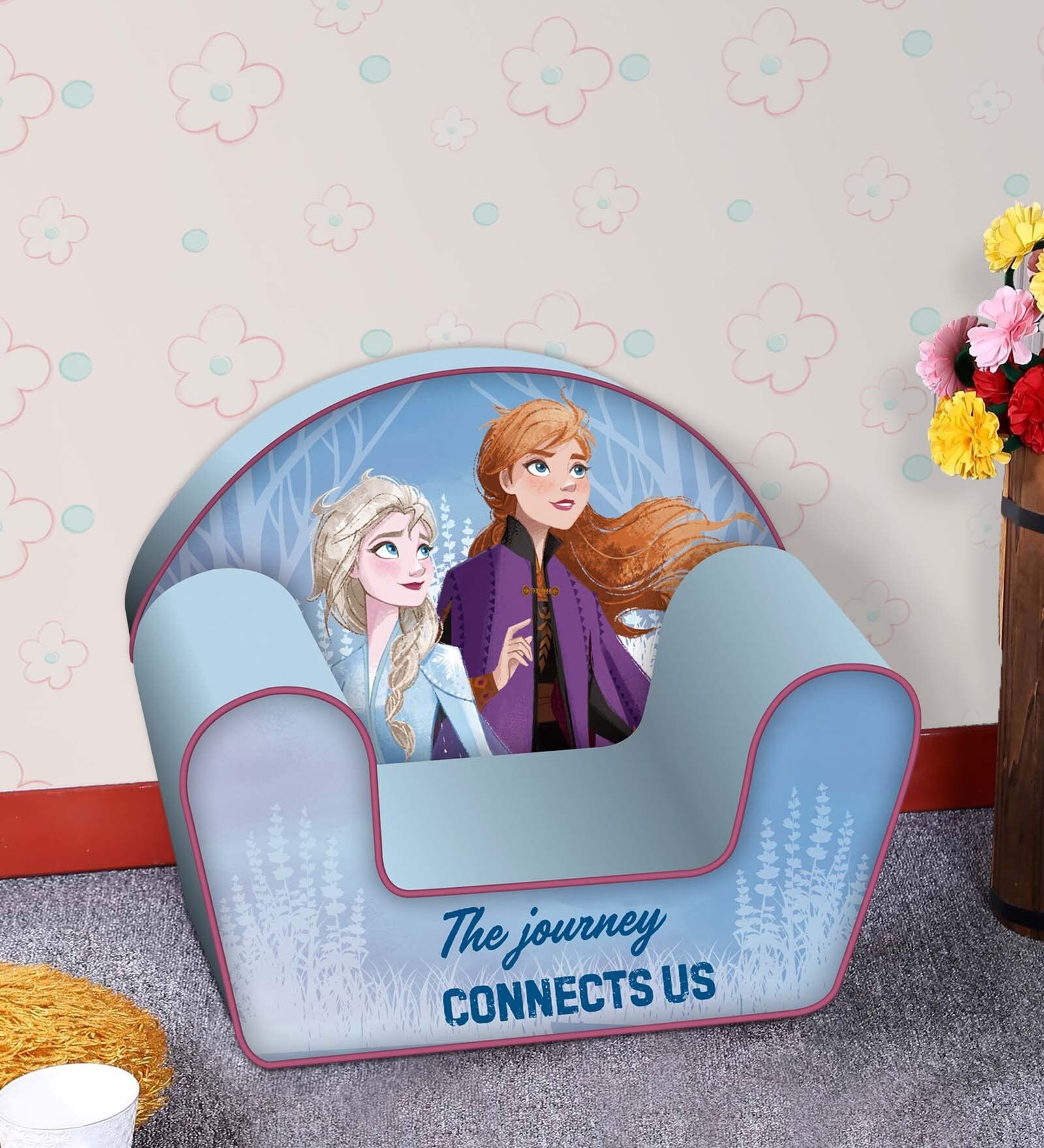 Frozen Fabric Kids Sofa in Multi Colour Frozen Fabric Kids Sofa in Multi Colour