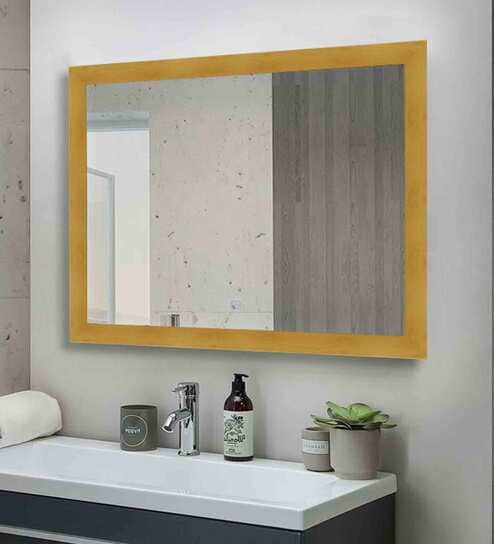 Wall Mirrors - Special Box Framed Rectangular Decorative Wall Mirror - Pepperfry