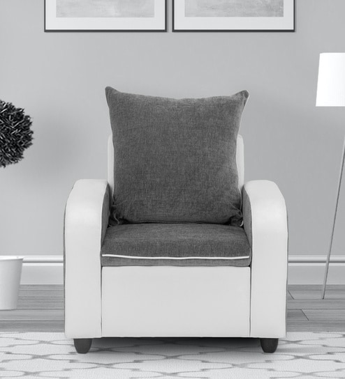 Frankfurt 1 Seater Sofa in Grey Colour