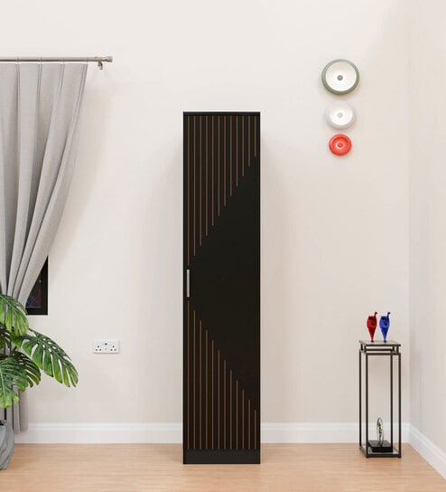 Fraser  1 Door Wardrobe In Black  Finish