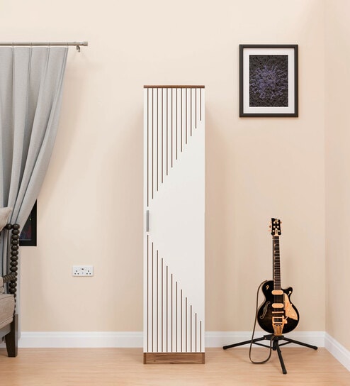 Fraser  1 Door Wardrobe In Noce Lyon & White Finish