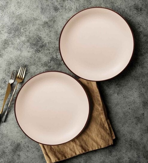 Freakway Ceramic Small/Quarter Plates Set of 2 Pcs | Stoneware Appetizer/Side Plates (7.4 Inch) | Microwave Safe, Dishwasher Safe | Kitchen, Dining, Restaurants, Gifting | Ivory White