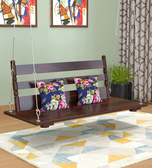 Freestyle XL Solid Wood Swings in Walnut Finish