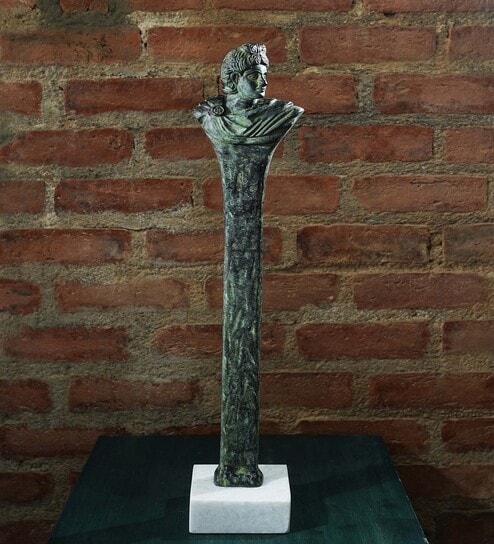 French Green Metal Showpiece