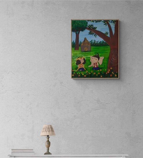 Friendship Handmade Acrylic Paint On Canvas Unframed