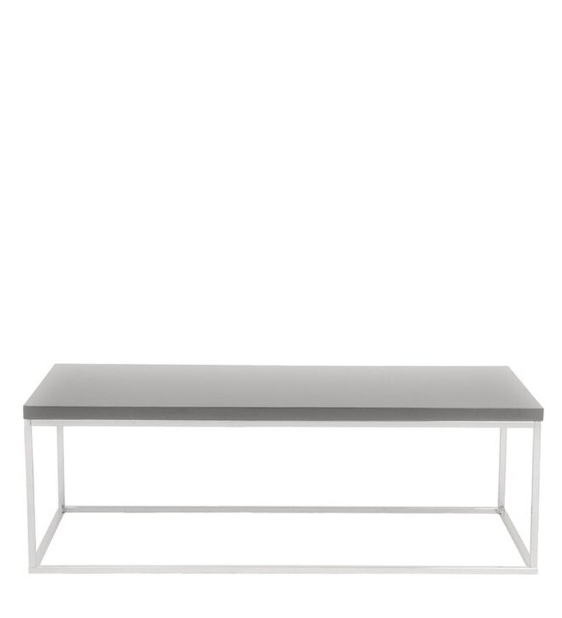Buy Frame Coffee Table in Light Grey Colour by Furncasa Online