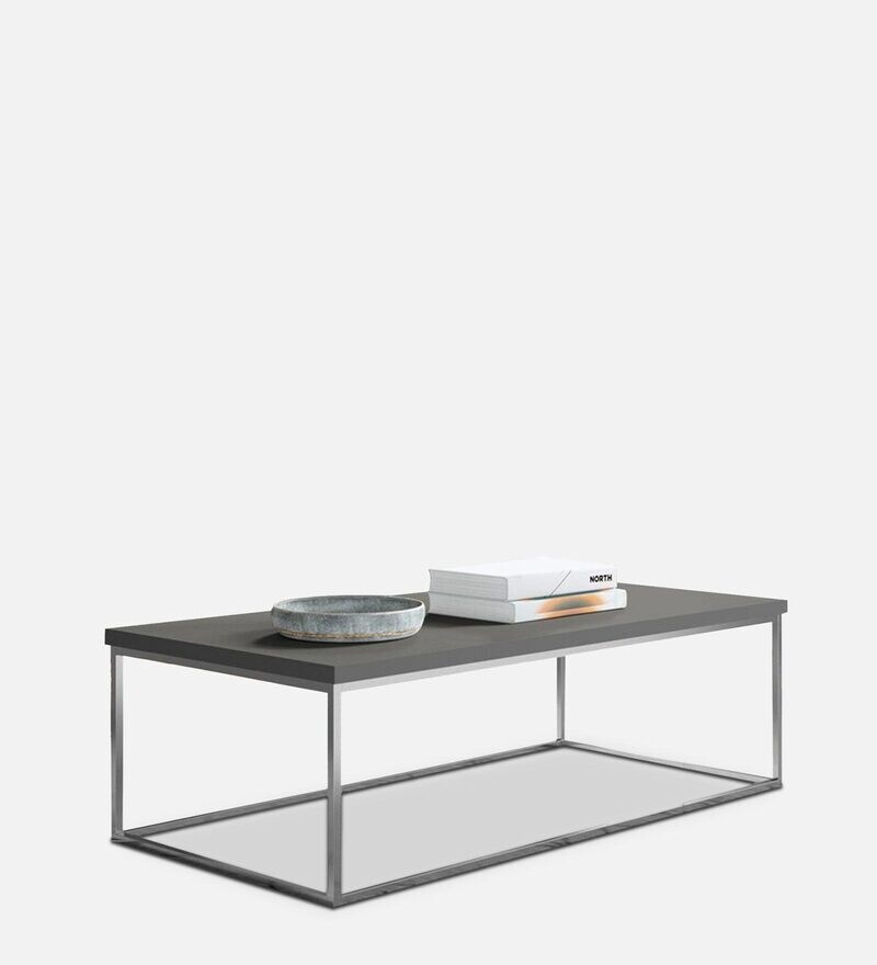 Buy Frame Coffee Table in Light Grey Colour by Furncasa Online