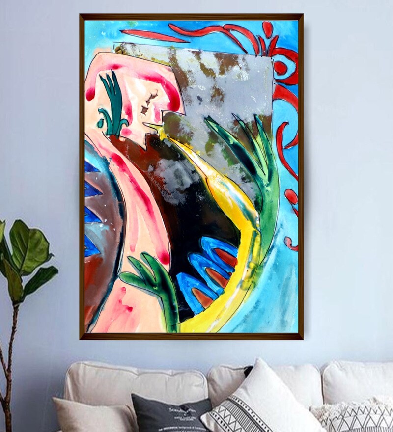 Buy Framed Canvas Abstract Painting (30X40 Inches) By The Art House