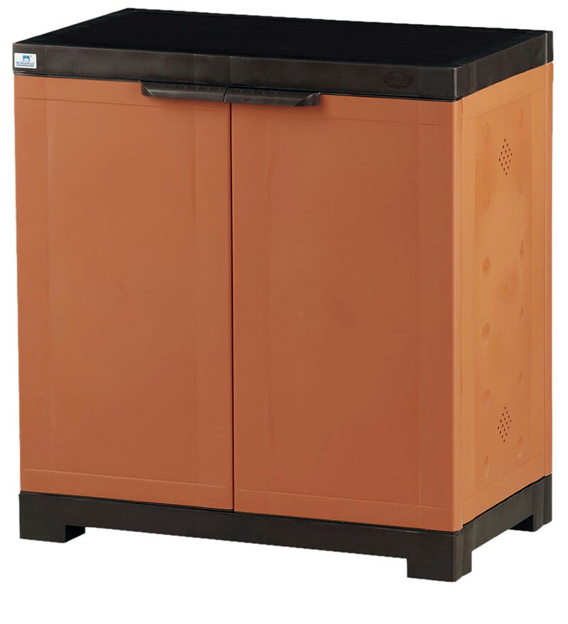 Buy Freedom Plastic Shoe Cabinet in Rust & Brown Finish Online - Shoe ...