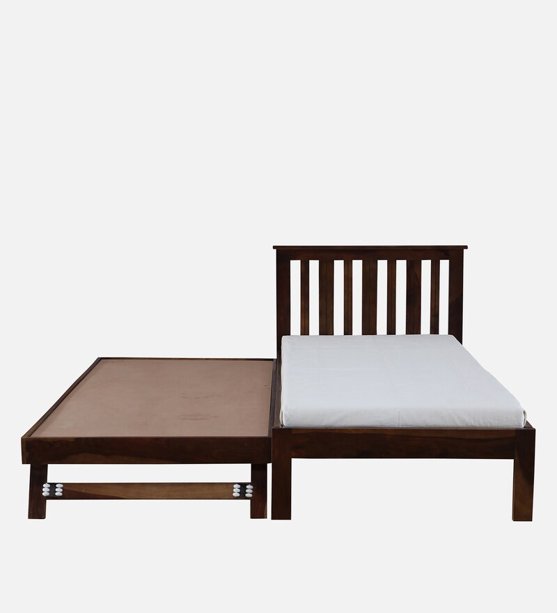 Buy Freya Sheesham Wood Single Bed In Provincial Teak Finish With