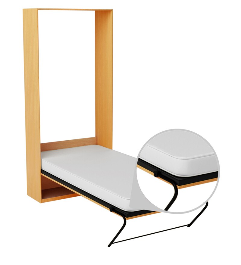 Buy Friss Vertical Wall Mounted Space Saving Single Bed with 3.5 inch