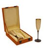 Frado 180ml Gold & Black (Set of 2) Brass Champagne Glass