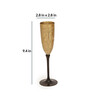 Frado 180ml Gold & Black (Set of 2) Brass Champagne Glass