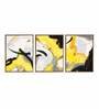 Framed Multicolour Canvas Framed Art Panels Set of 3