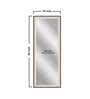 Cream Glass Classic Floor Mirror