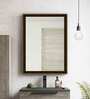 Framed Rectangular Wall Mirror In Brown