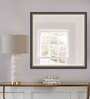 Framed Square Wall Mirror In Cream