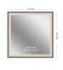 Framed Square Wall Mirror In Cream