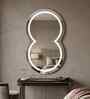 Frameless LED Eight Shaped Wall Mirror 24 X 36 In