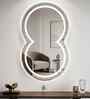 Frameless LED Eight Shaped Wall Mirror 24 X 36 In