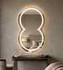 Frameless LED Eight Shaped Wall Mirror 24 X 36 In