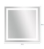 Glass Square Wall Mirror in Transparent colour