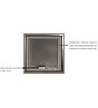 Glass Square Wall Mirror in Transparent colour
