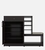 Francisca Shoe Rack with Seating in Wenge Finish