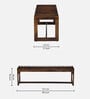 Francisco Sheesham Wood Bench In Provincial Teak Finish