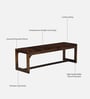 Francisco Sheesham Wood Bench In Provincial Teak Finish