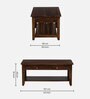 Francisco Sheesham Wood Coffee Table In Provincial Teak Finish