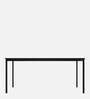 Franky Metal 6 Seater Dining Table In Black Colour
