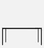 Franky Metal 6 Seater Dining Table In White Colour