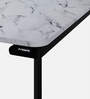 Franky Metal 6 Seater Dining Table In White Colour