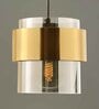 Frappe Visalia Grey Glass and Metal Hanging Light