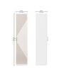 Fraser  1 Door Wardrobe In White Finish
