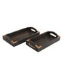 Fray (Set of 2) Teak Wood Serving Tray