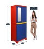 Freedom Storage Cabinet with Mirror in Pepsi Blue Colour