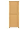 Freedom Plastic Kids 2 Door  Wardrobe with Mirror In Weather Brown & Biscuit Colour