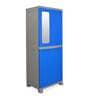 Freedom Plastic Kids 2 Door Wardrobe In Deep Blue & Grey Colour