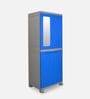 Freedom Plastic Kids 2 Door Wardrobe In Deep Blue & Grey Colour