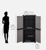 Freedom Large 18 Shoe Rack Plastic Cabinet In Haze Grey Colour Freedom Large 18 Shoe Rack Plastic Cabinet In Haze Grey Colour