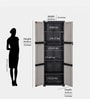 Freedom Large Plastic Cabinet For Storage In Haze Grey Colour Freedom Large Plastic Cabinet For Storage In Haze Grey Colour