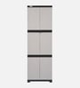Freedom Large Plastic Cabinet For Storage In Haze Grey Colour Freedom Large Plastic Cabinet For Storage In Haze Grey Colour