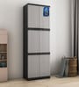 Freedom Large Plastic Cabinet For Storage In Haze Grey Colour Freedom Large Plastic Cabinet For Storage In Haze Grey Colour