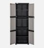 Freedom Large Plastic Storage Cabinet In Charcoal Grey Freedom Large Plastic Storage Cabinet In Charcoal Grey