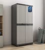 Freedom Medium Plastic Storage Cabinet In Haze Grey Colour Freedom Medium Plastic Storage Cabinet In Haze Grey Colour