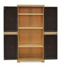 Freedom Plastic Kids 2 Door Wardrobe in Brown Colour