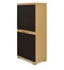 Freedom Plastic Kids 2 Door Wardrobe in Brown Colour