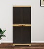 Freedom Plastic Kids 2 Door Wardrobe in Brown Colour